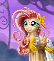 Size: 843x948 | Tagged: safe, artist:kp-shadowsquirrel edits, banned from derpibooru, deleted from derpibooru, derpibooru import, edit, fluttershy, oc, pegasus, pony, clothes, dress, female, gala dress, mare, sakura kinomoto, solo