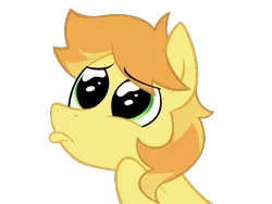 Size: 675x508 | Tagged: safe, artist:nannurs, banned from derpibooru, deleted from derpibooru, derpibooru import, braeburn, pouting, puppy dog eyes, sad