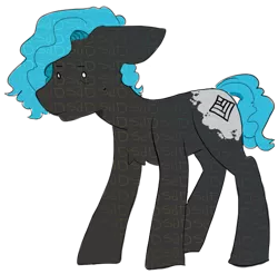 Size: 565x557 | Tagged: safe, artist:charlie-bad-touch, banned from derpibooru, deleted from derpibooru, derpibooru import, oc, oc:charlie horse, unofficial characters only, earth pony, pony, blue hair, sad, simple background, solo, transparent background