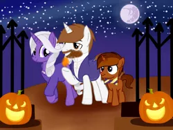 Size: 1024x768 | Tagged: safe, artist:northerndawnart, banned from derpibooru, deleted from derpibooru, derpibooru import, edit, vector edit, ponified, pony, base used, halloween, holiday, jack-o-lantern, jonathan barnavelt, louis barnavelt, mrs. florence zimmerman, pumpkin, the house with a clock in its walls, vector