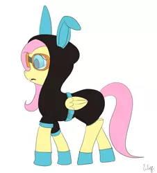 Size: 2305x2545 | Tagged: safe, artist:ookamithewolf1, banned from derpibooru, deleted from derpibooru, derpibooru import, fluttershy, spoiler:s03, clothes, costume, dangerous mission outfit, flutterspy, goggles, hoodie
