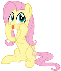 Size: 1176x1362 | Tagged: safe, artist:mr-spider-the-bug, banned from derpibooru, deleted from derpibooru, derpibooru import, fluttershy, pegasus, pony, :p, blushing, cute, female, folded wings, looking at you, mare, mlem, shyabetes, silly, silly pony, simple background, sitting, solo, squishy cheeks, three quarter view, tongue out, transparent background, wings