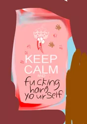 Size: 2159x3072 | Tagged: semi-grimdark, banned from derpibooru, deleted from derpibooru, derpibooru import, rainbow dash, keep calm and carry on, suicide