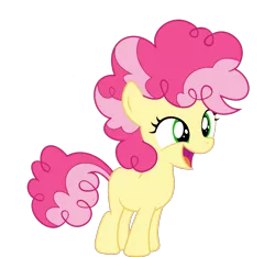 Size: 1094x1024 | Tagged: safe, artist:purplewonderpower, banned from derpibooru, deleted from derpibooru, derpibooru import, oc, oc:cheesy cakes, unofficial characters only, pony, daughter, female, filly, next generation, offspring, parent:cheese sandwich, parent:pinkie pie, parents:cheesepie, simple background, solo, transparent background