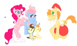 Size: 801x481 | Tagged: safe, banned from derpibooru, deleted from derpibooru, derpibooru import, carrot cake, cup cake, pinkie pie, pound cake, pumpkin cake, christmas, flockdraw, holiday