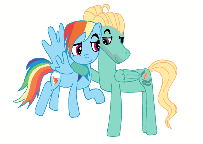 Size: 1407x1000 | Tagged: safe, artist:purplewonderpower, banned from derpibooru, deleted from derpibooru, derpibooru import, rainbow dash, zephyr breeze, pegasus, pony, embrace, female, male, shipping, straight, zephdash