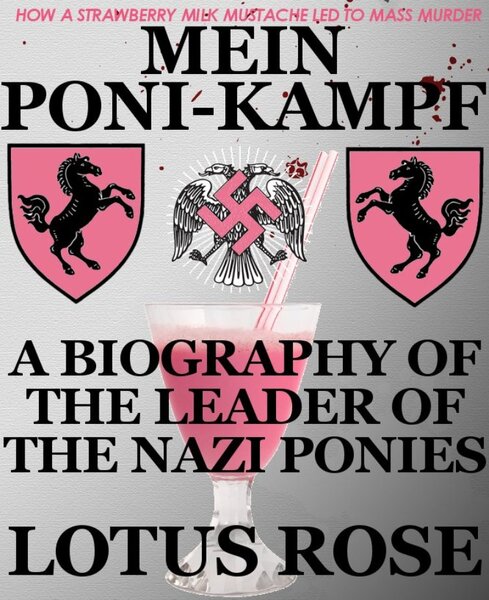 Size: 753x924 | Tagged: safe, banned from derpibooru, deleted from derpibooru, derpibooru import, bird, eagle, horse, anonymous, book, cover, mein kampf, /mlpol/, nazi, /pol/, swastika