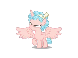 Size: 2200x1650 | Tagged: safe, artist:trini-mite, banned from derpibooru, deleted from derpibooru, derpibooru import, edit, cozy glow, alicorn, pony, alicornified, cozycorn, hilarious in hindsight, pure concentrated unfiltered evil of the utmost potency, pure unfiltered evil, race swap, solo, vector, xk-class end-of-the-world scenario