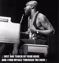 Size: 467x500 | Tagged: suggestive, banned from derpibooru, deleted from derpibooru, derpibooru import, human, gold chain, isaac hayes, male, man, monochrome, musical instrument, not pony, piano, song