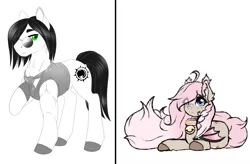 Size: 1850x1217 | Tagged: safe, artist:pastel-pony-princess, artist:peridotkitty, banned from derpibooru, deleted from derpibooru, derpibooru import, edit, oc, oc:alexander, oc:tiramisu, unofficial characters only, bat pony, earth pony, pony, adorasexy, cute, daddy, female, freckles, heart eyes, male, muscles, oc x oc, sexy, shipping, simple background, straight, white background, wingding eyes