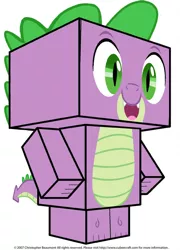 Size: 759x1053 | Tagged: safe, artist:grapefruitface1, banned from derpibooru, deleted from derpibooru, derpibooru import, part of a set, spike, dragon, arts and crafts, craft, cubeecraft, danbo, papercraft, part 2, printable, solo, yotsubato!