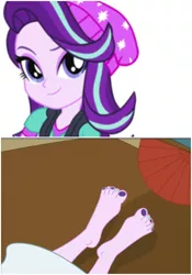 Size: 700x1000 | Tagged: safe, artist:jacobbellwood1992, banned from derpibooru, deleted from derpibooru, derpibooru import, edit, starlight glimmer, equestria girls, barefoot, feet, legs, nail polish, pedicure, pictures of legs