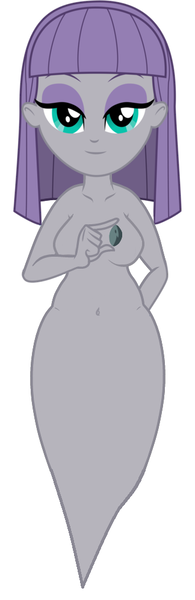 Size: 324x998 | Tagged: questionable, banned from derpibooru, deleted from derpibooru, derpibooru import, edit, edited screencap, editor:spookpone, screencap, boulder (pet), maud pie, ghost, undead, equestria girls, rainbow rocks, barbie doll anatomy, belly button, breast edit, breasts, featureless breasts, female, ghost tail, nude edit, nudity, solo, solo female