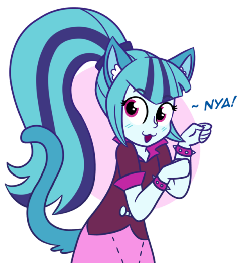 Size: 500x523 | Tagged: safe, artist:gay-horse, banned from derpibooru, deleted from derpibooru, derpibooru import, sonata dusk, cat, human, equestria girls, rainbow rocks, :3, abstract background, animal ears, cat ears, cat tail, catgirl, cute, dialogue, ear fluff, female, looking at you, nya, open mouth, simple background, solo, sonatabetes, sonyata dusk, tail fluff, transparent background