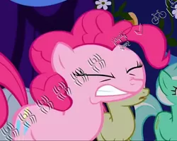 Size: 750x600 | Tagged: safe, banned from derpibooru, deleted from derpibooru, derpibooru import, bon bon, lyra heartstrings, pinkie pie, sweetie drops, bloggif, font, webdings