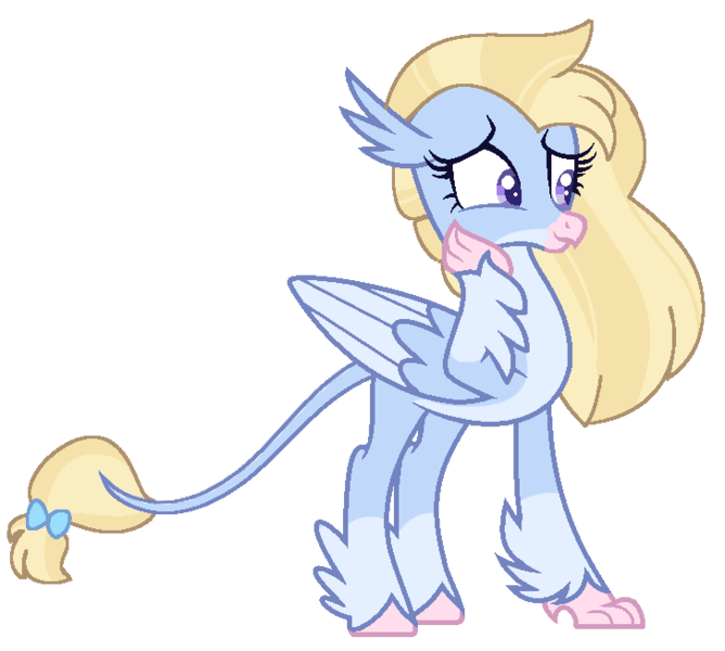 Size: 727x653 | Tagged: safe, artist:lovss, banned from derpibooru, deleted from derpibooru, derpibooru import, oc, unofficial characters only, classical hippogriff, hippogriff, hippogriffon, hybrid, base used, female, interspecies offspring, leonine tail, offspring, parent:gallus, parent:silverstream, parents:gallstream, simple background, socks (coat marking), solo, transparent background