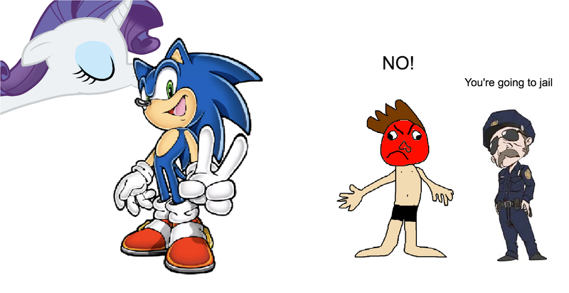 Size: 1936x996 | Tagged: safe, banned from derpibooru, deleted from derpibooru, derpibooru import, rarity, crazyjoez, crossover, crossover shipping, female, kissing, male, police officer, rarisonic, saving a life, shipping, sonic the hedgehog, sonic the hedgehog (series), straight