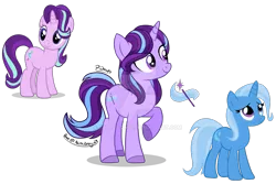 Size: 1095x730 | Tagged: safe, artist:jaytalon98, banned from derpibooru, deleted from derpibooru, derpibooru import, starlight glimmer, trixie, oc, female, lesbian, magical lesbian spawn, offspring, parent:starlight glimmer, parent:trixie, parents:startrix, shipping, startrix