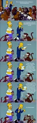 Size: 1107x3701 | Tagged: safe, banned from derpibooru, deleted from derpibooru, derpibooru import, edit, edited screencap, screencap, monkey, the ending of the end, the last problem, leak, spoiler:s09, caption, cigarette, comic, homer simpson, image macro, implied cozy glow, implied discord, implied grogar, implied king sombra, implied lord tirek, implied queen chrysalis, implied twilight sparkle, meme, mr burns, paper, pipe, screencap comic, smoking, text, the simpsons, typewriter