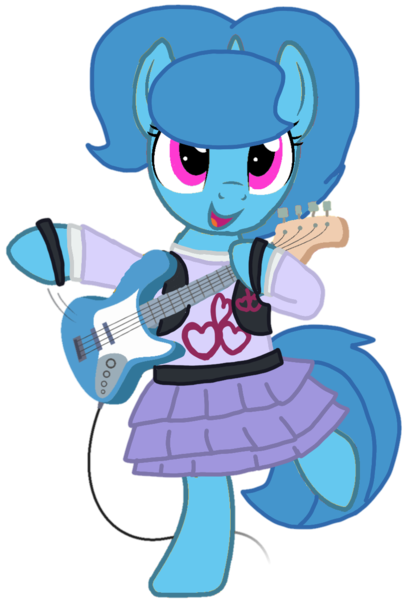 Size: 901x1322 | Tagged: safe, artist:徐詩珮, banned from derpibooru, deleted from derpibooru, derpibooru import, spring rain, unicorn, series:ponies in precure universes, base used, bass guitar, cute, ellen kurokawa, female, guitar, mare, musical instrument, precure, simple background, springbetes, suite precure, transparent background, vector