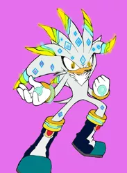 Size: 764x1045 | Tagged: safe, banned from derpibooru, deleted from derpibooru, derpibooru import, crossover, rainbow power, silver the hedgehog, sonic the hedgehog (series)