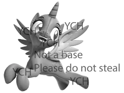 Size: 2670x2013 | Tagged: safe, artist:xppp1n, banned from derpibooru, deleted from derpibooru, derpibooru import, oc, unofficial characters only, alicorn, pony, 3d, commission, do not steal, female, mare, revamped ponies, shitposting, simple background, solo, source filmmaker, text, transparent background, your character here