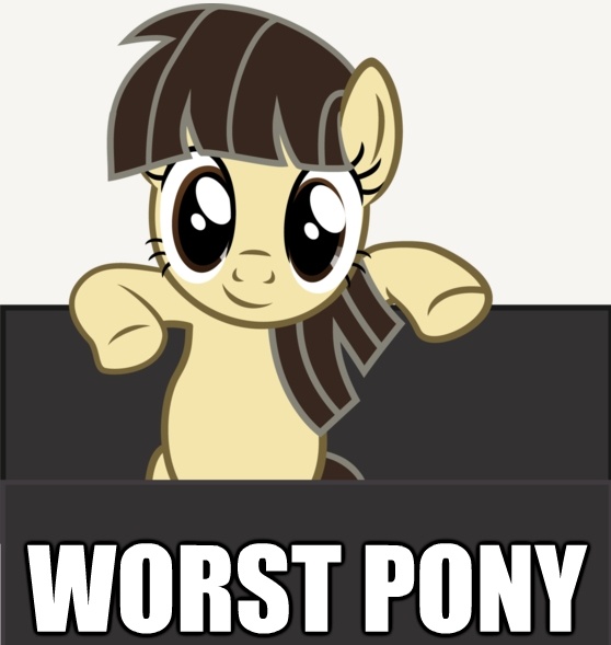Size: 558x589 | Tagged: safe, banned from derpibooru, deleted from derpibooru, derpibooru import, wild fire, pony, all caps, caption, image macro, impact font, meme, solo, text, worst pony