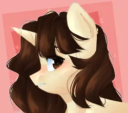 Size: 1200x1060 | Tagged: safe, artist:vell tea, banned from derpibooru, deleted from derpibooru, derpibooru import, oc, unofficial characters only, pony, unicorn, bust, heart, portrait