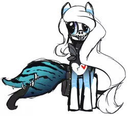 Size: 440x401 | Tagged: safe, artist:axolotlshy, banned from derpibooru, deleted from derpibooru, derpibooru import, oc, unofficial characters only, monster pony, original species, piranha plant pony, plant pony, skeleton pony, augmented tail, bone, fangs, female, heart, plant, simple background, skeleton, skull, solo, tailmouth, tongue out, white background