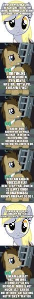 Size: 500x4332 | Tagged: safe, artist:sketchmcreations, banned from derpibooru, deleted from derpibooru, derpibooru import, edit, edited screencap, editor:lord you know who, screencap, derpy hooves, doctor whooves, time turner, atop the fourth wall, comic, doctor who, fanfic art, linkara, screencap comic, the doctor