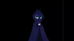 Size: 1280x720 | Tagged: safe, artist:temp, banned from derpibooru, deleted from derpibooru, derpibooru import, princess luna, animation test, solo