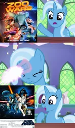 Size: 640x1080 | Tagged: safe, artist:mega-poneo, banned from derpibooru, deleted from derpibooru, derpibooru import, edit, edited screencap, screencap, trixie, pony, unicorn, all bottled up, comic, crossover, darth vader, exploitable meme, female, luke skywalker, mare, meme, screencap comic, star wars, transformation, trixie fixing meme