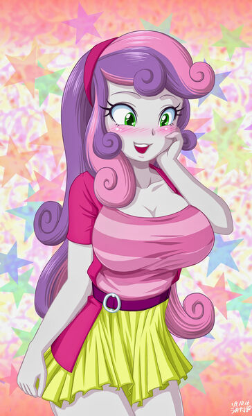 Size: 1280x2107 | Tagged: suggestive, artist:uotapo, banned from derpibooru, deleted from derpibooru, derpibooru import, sweetie belle, equestria girls, equestria girls series, adorasexy, big boobies, big breasts, blushing, breasts, clothes, cropped, cute, cutie mark crusaders, image, jpeg, looking down, miniskirt, older, sexy, skirt, solo, stupid sexy sweetie belle