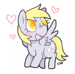Size: 250x247 | Tagged: safe, artist:cuteosphere, banned from derpibooru, deleted from derpibooru, derpibooru import, derpy hooves, cute, heart, simple background, white background