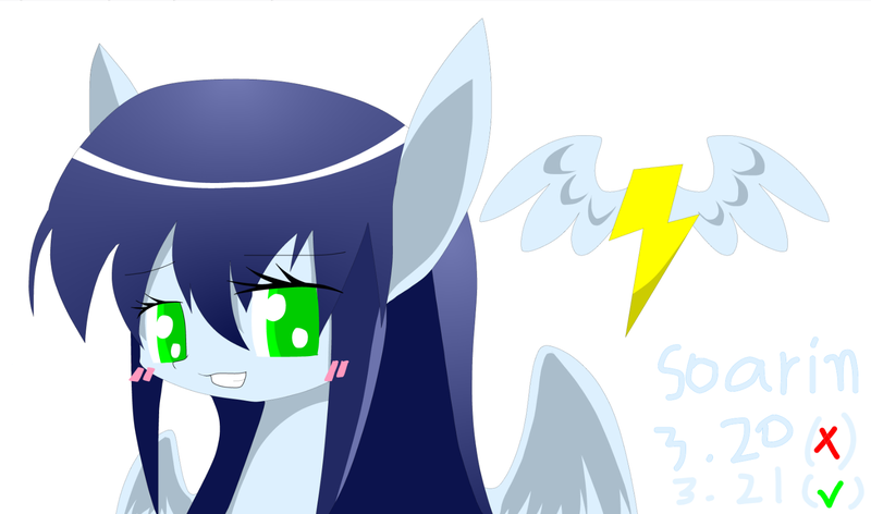 Size: 1594x941 | Tagged: safe, artist:cz, banned from derpibooru, deleted from derpibooru, derpibooru import, soarin', pegasus, blushing, bust, cutie mark, female, glide, portrait, rule 63, simple background, white background