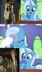 Size: 640x1080 | Tagged: safe, artist:oldschoolcartoonfan, banned from derpibooru, deleted from derpibooru, derpibooru import, edit, edited screencap, screencap, trixie, all bottled up, chris mclean, exploitable meme, magic, meme, obscure crossover, total drama, trixie fixing meme