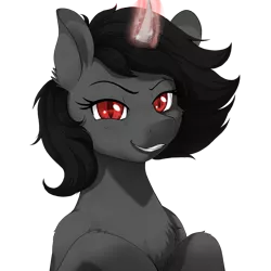 Size: 2000x2000 | Tagged: artist needed, source needed, safe, artist:evomanaphy, banned from derpibooru, color edit, deleted from derpibooru, derpibooru import, edit, oc, oc:ada, unofficial characters only, pony, unicorn, colored, d'lirium, female, glowing horn, high res, horn, looking at you, magic, recolor, simple background, smiling, transparent background