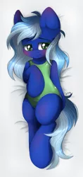 Size: 945x2000 | Tagged: suggestive, artist:ado_after, artist:adostume, banned from derpibooru, deleted from derpibooru, derpibooru import, oc, pony, bedroom eyes, blushing, body pillow, clothes, female, one-piece swimsuit, solo, swimsuit