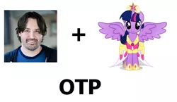 Size: 818x476 | Tagged: safe, banned from derpibooru, deleted from derpibooru, derpibooru import, twilight sparkle, alicorn, magical mystery cure, exploitable meme, m.a. larson, meme, otp, twilight sparkle (alicorn)