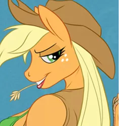 Size: 414x440 | Tagged: safe, artist:tyelle, banned from derpibooru, deleted from derpibooru, derpibooru import, applejack, anthro
