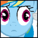 Size: 75x75 | Tagged: safe, banned from derpibooru, deleted from derpibooru, derpibooru import, rainbow dash, rarity, animated, exploitable meme, female, gif, gif for breezies, kissing, lesbian, meme, picture for breezies, raridash, rarity smooches, shipping