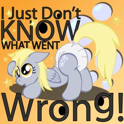 Size: 1024x1024 | Tagged: safe, artist:redfoxjake, banned from derpibooru, deleted from derpibooru, derpibooru import, derpy hooves, diaper, diaper fetish, fetish, i just don't know what went wrong