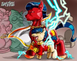 Size: 766x600 | Tagged: safe, banned from derpibooru, deleted from derpibooru, derpibooru import, ponified, pony, captain marvel, shazam