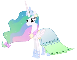 Size: 7600x5920 | Tagged: safe, artist:90sigma, banned from derpibooru, deleted from derpibooru, derpibooru import, princess celestia, clothes, dress, gala dress, svg, .svg available, vector