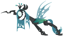 Size: 4999x2899 | Tagged: safe, artist:zutheskunk, banned from derpibooru, deleted from derpibooru, derpibooru import, queen chrysalis, creepy, rapeface, simple background, slasher smile, solo, transparent background, vector