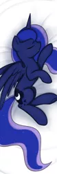 Size: 1417x4252 | Tagged: source needed, suggestive, artist:theparagon, banned from derpibooru, deleted from derpibooru, derpibooru import, princess luna, body pillow, sleeping, solo