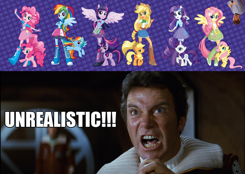 Size: 1024x727 | Tagged: safe, artist:dsplayer1212, banned from derpibooru, deleted from derpibooru, derpibooru import, applejack, fluttershy, rainbow dash, rarity, twilight sparkle, equestria girls, equestria girls drama, james t kirk, khan, spock, star trek