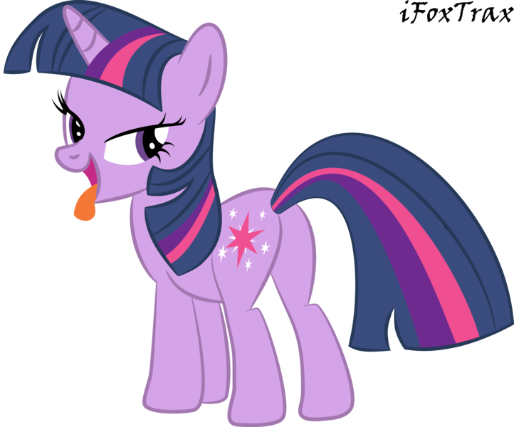 Size: 10000x8307 | Tagged: suggestive, artist:ifoxtrax, banned from derpibooru, deleted from derpibooru, derpibooru import, twilight sparkle, absurd resolution, bedroom eyes, butt, plot, simple background, solo, tongue out, transparent background, vector