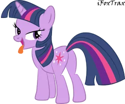 Size: 10000x8307 | Tagged: suggestive, artist:ifoxtrax, banned from derpibooru, deleted from derpibooru, derpibooru import, twilight sparkle, absurd resolution, bedroom eyes, butt, plot, simple background, solo, tongue out, transparent background, vector