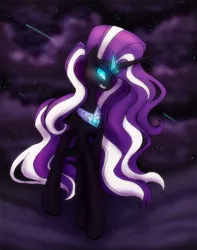 Size: 2188x2783 | Tagged: safe, artist:ashleynicholsart, banned from derpibooru, deleted from derpibooru, derpibooru import, nightmare rarity, pony, unicorn, image, jpeg, nightmarified, solo